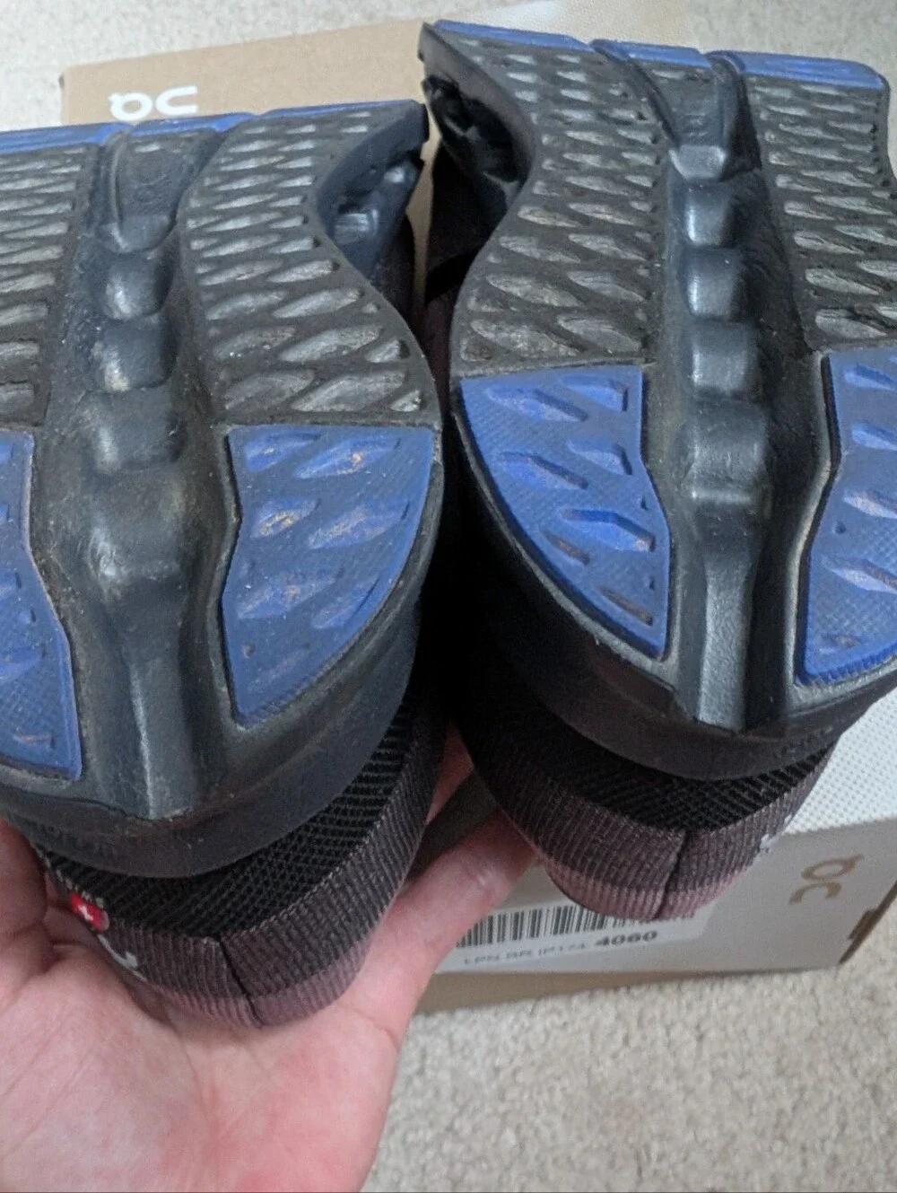 On Cloudsurfer Women's Running Shoes, Black Pink Blue, Size 7.5